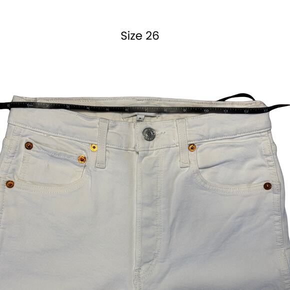 re/done 90s High-Rise Loose Straight-Leg White Jeans - Picture 10 of 12